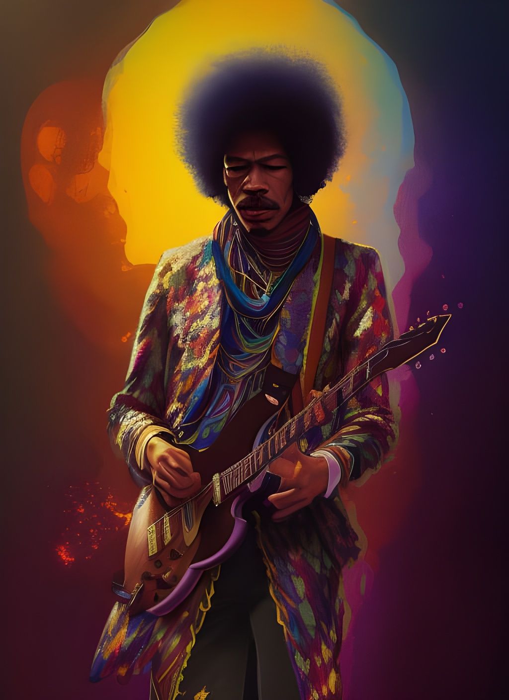 Fancy Hendrix Fan Art  by @GeierAins