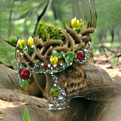Forest jeweled crown