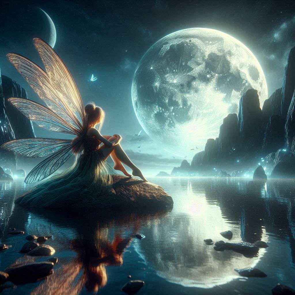 Fairy moon - AI Generated Artwork - NightCafe Creator