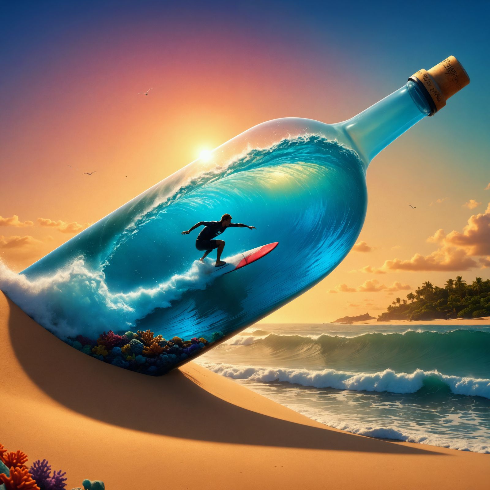 Bottle Surfer
