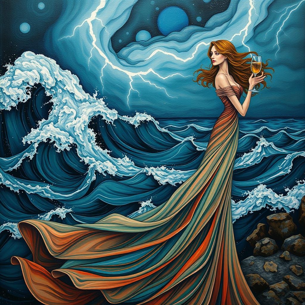 She Holds the Sea  by @Athens