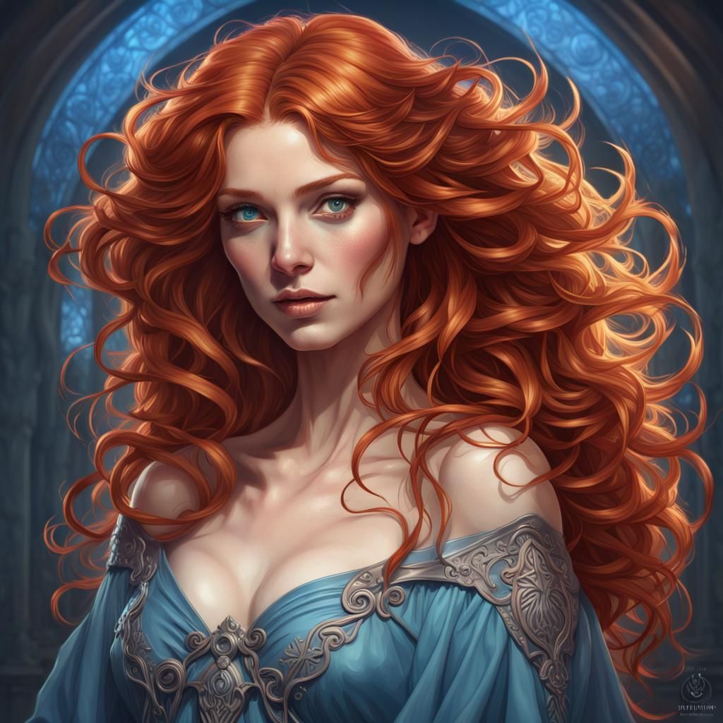 Beautiful Redhead Woman - AI Generated Artwork - NightCafe Creator