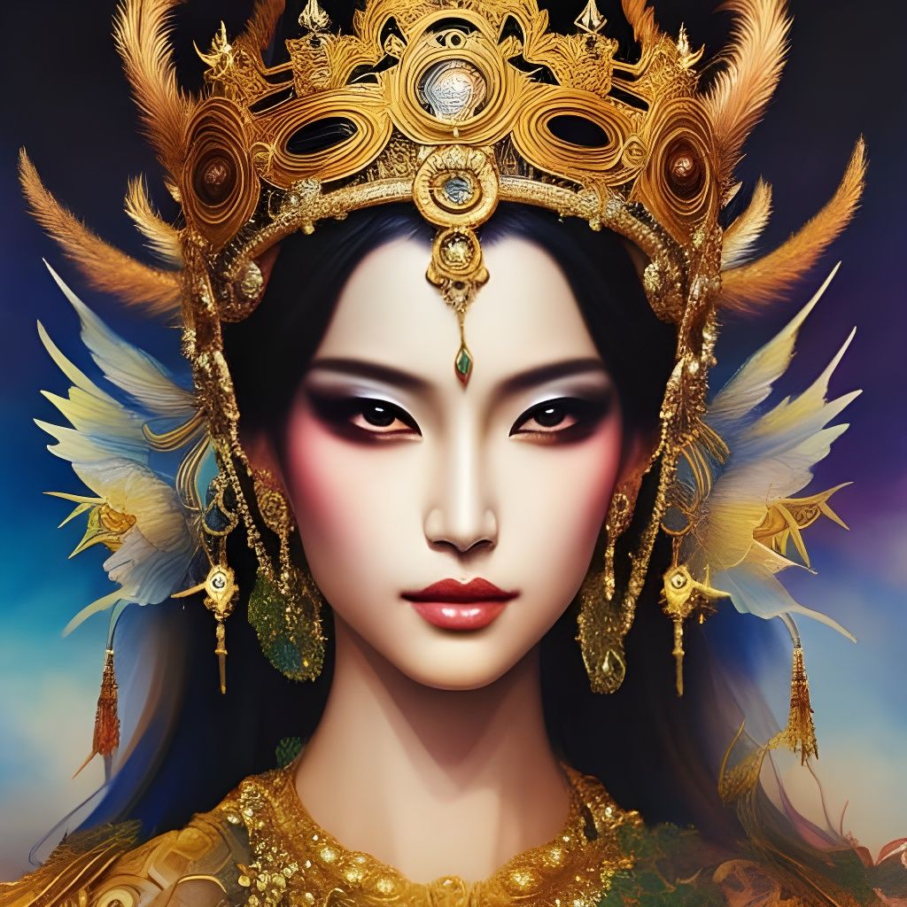 The crown of Amaterasu - AI Generated Artwork - NightCafe Creator