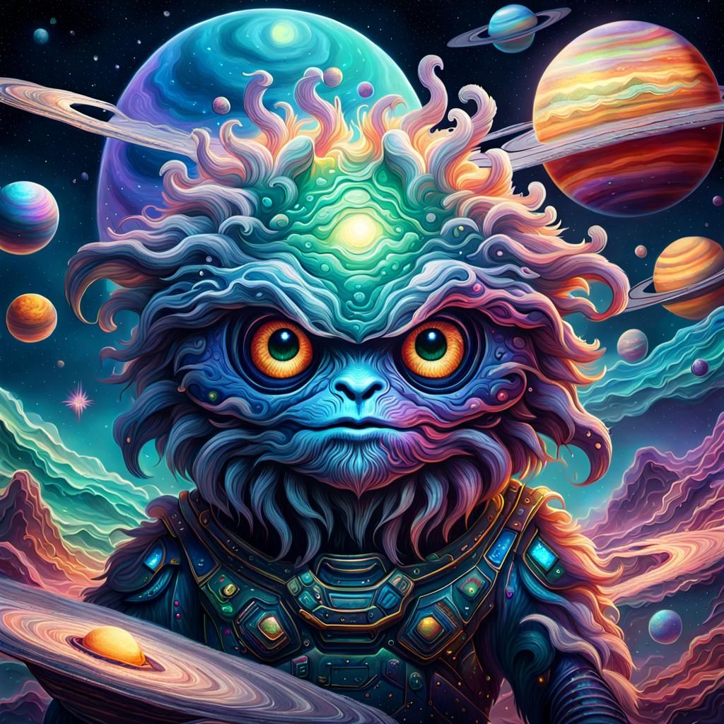 The Blockagee fluffy and scaley creature of Saturn