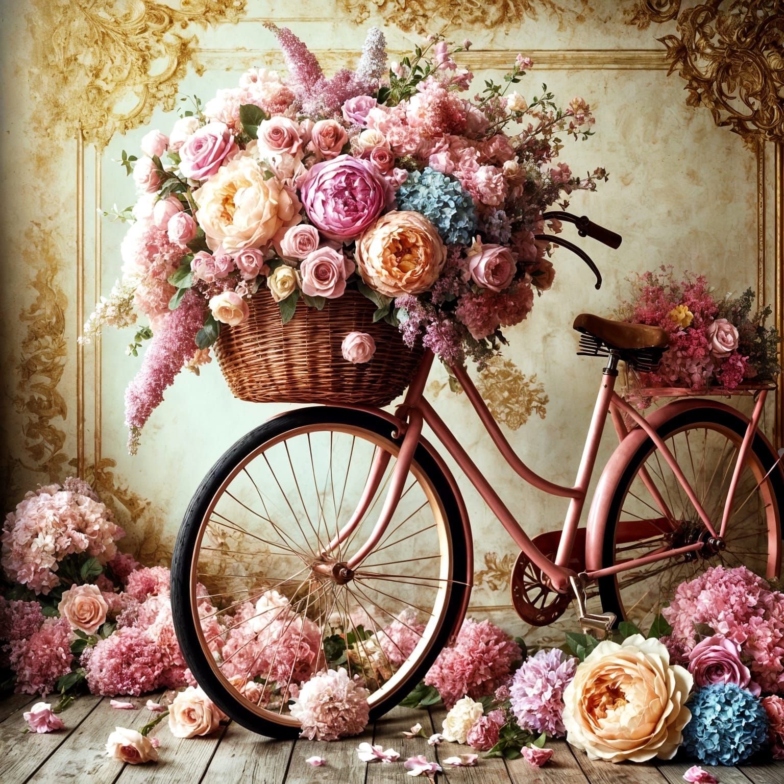 pink bicycle