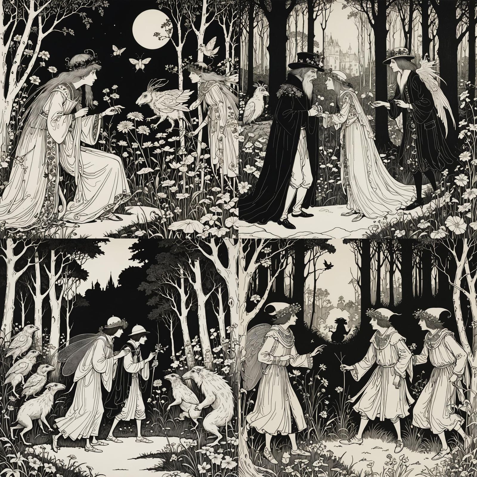 Aubrey Beardsley  faeries versus cockwombles