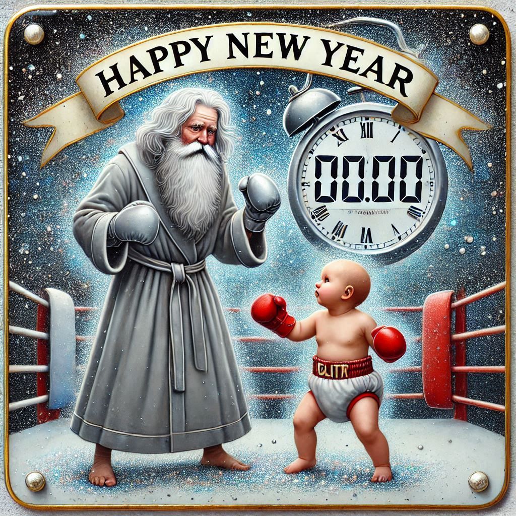 Seeing off the old year.