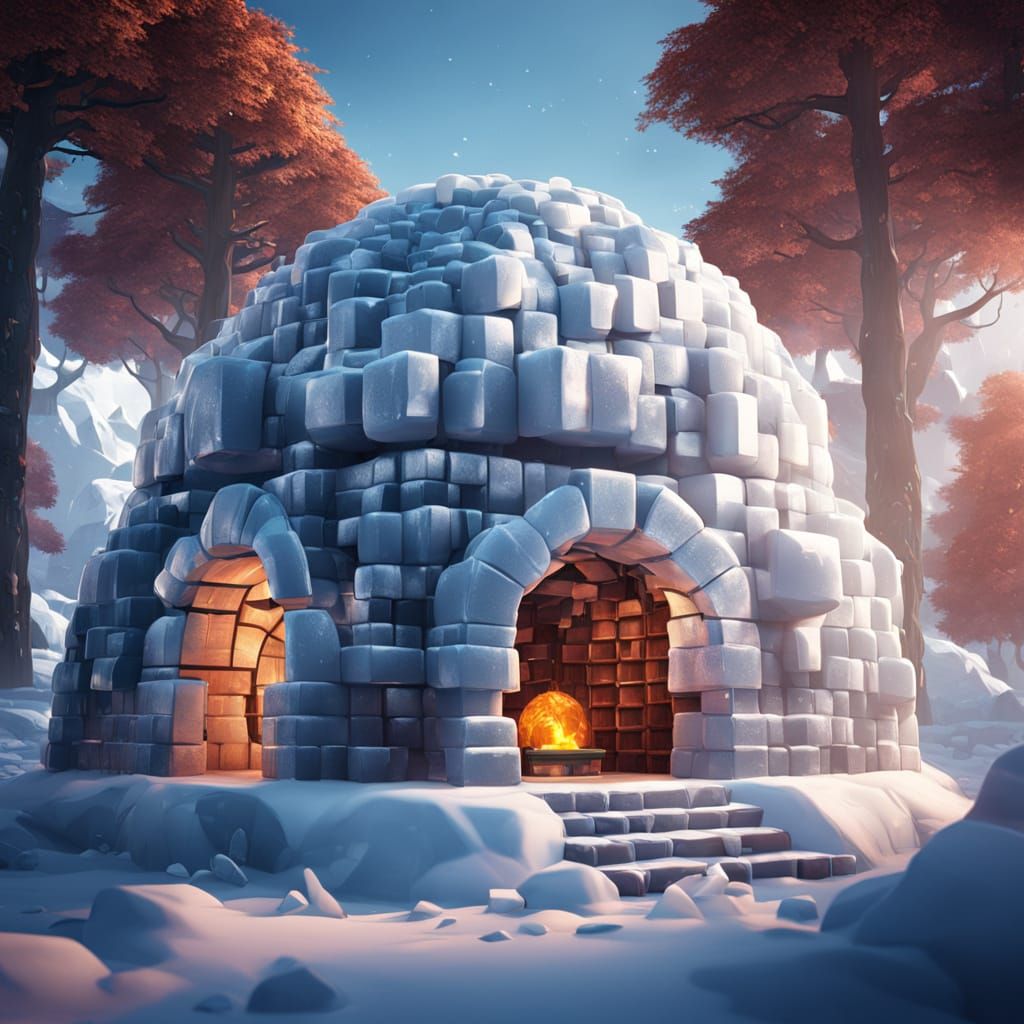 Ice Cube Igloo  by @AmyLuPotter