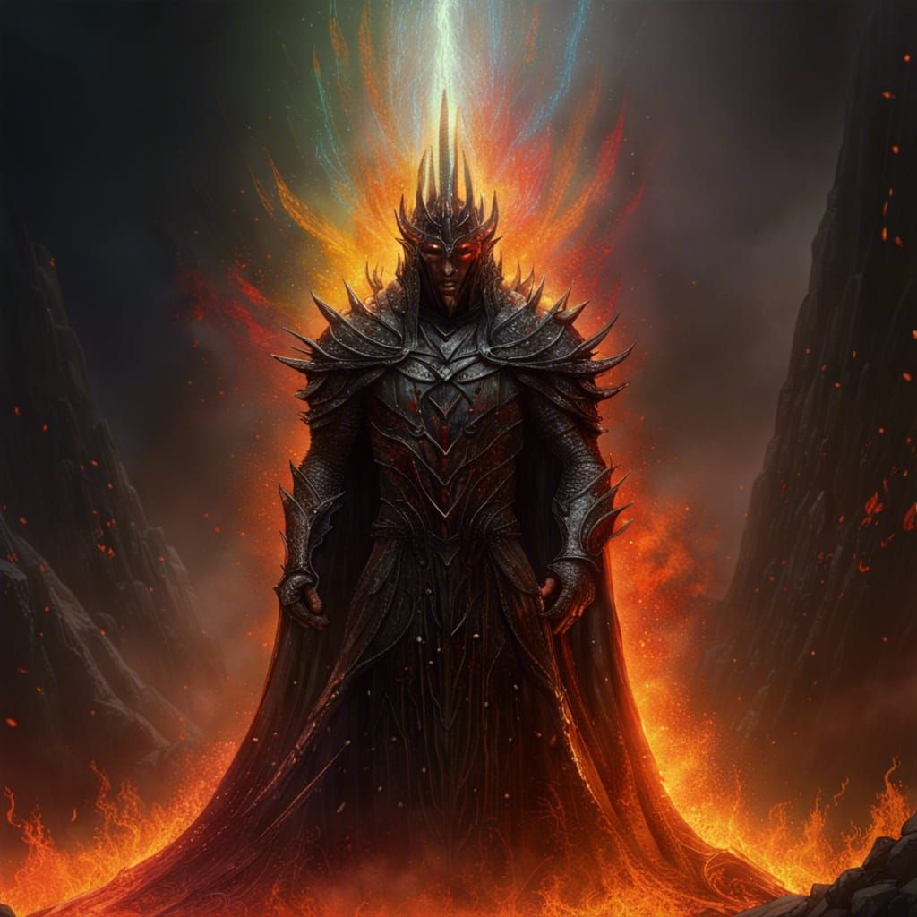 Sauron, Flame of Shadows - AI Generated Artwork - NightCafe Creator