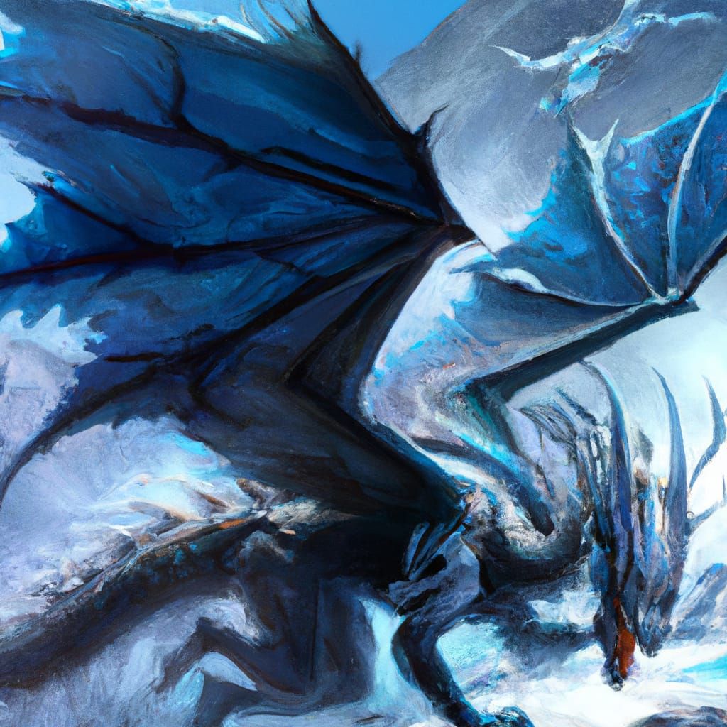 Winter Wraith Dragon : r/nightcafe