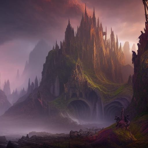 Mountain kingdom - AI Generated Artwork - NightCafe Creator