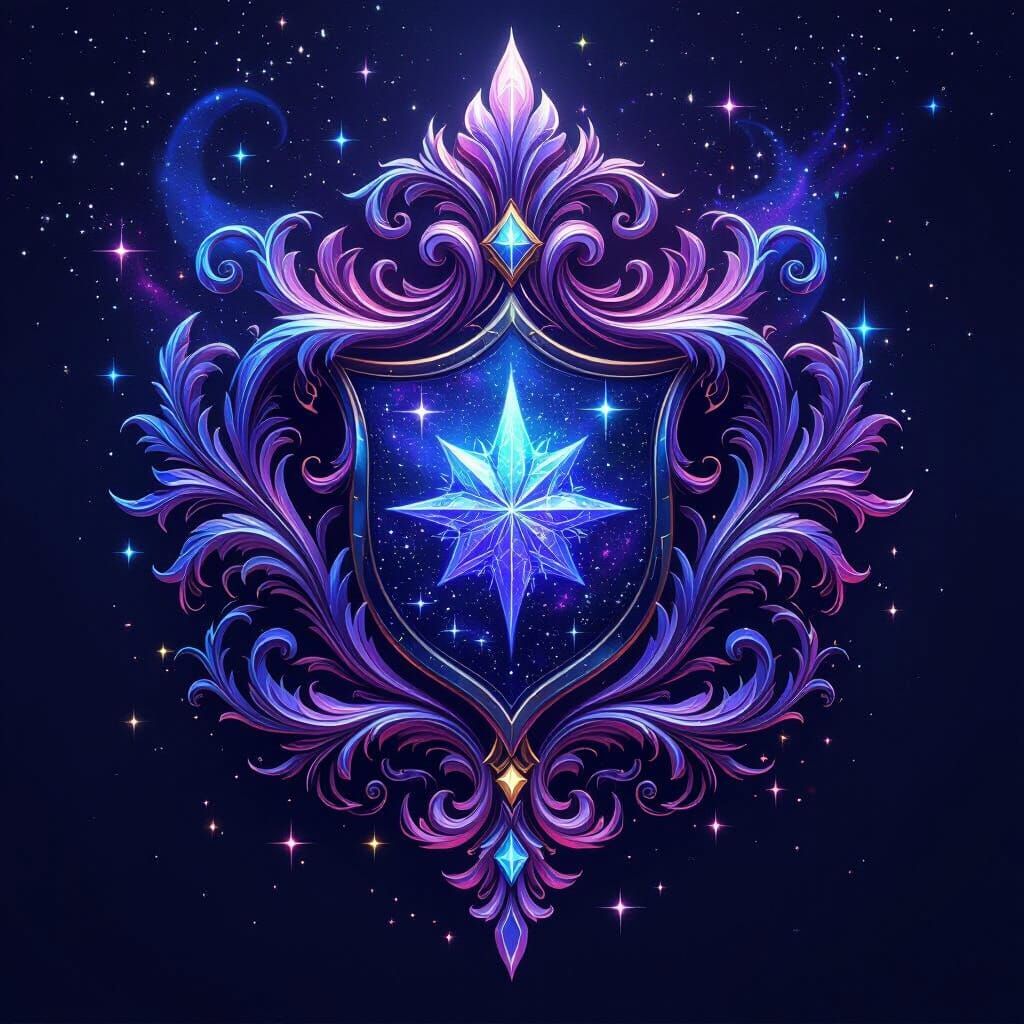 Create a family crest and it'll be very majestic and have the colours if galaxy