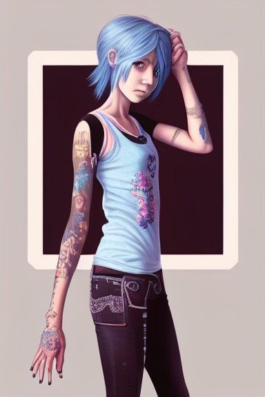 LIFE is STRANGE  Chloe Prices PRINTS TATTOO Photographic Print for  Sale by wayfinder  Redbubble