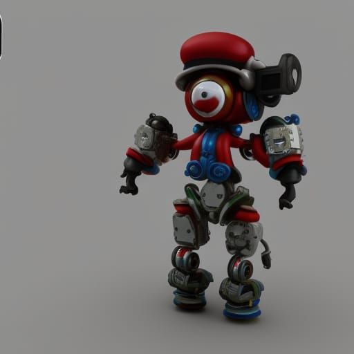 Wind-up toy clown