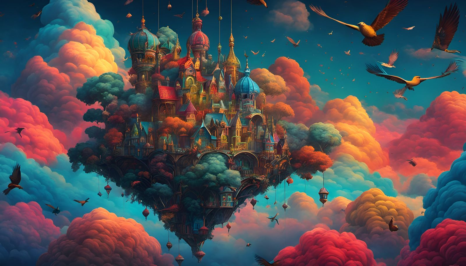 Cloud Cuckoo Land AI Generated Artwork NightCafe Creator