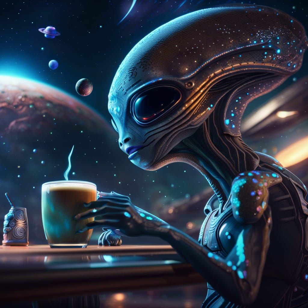 Space-Latte  by @Luke Painter