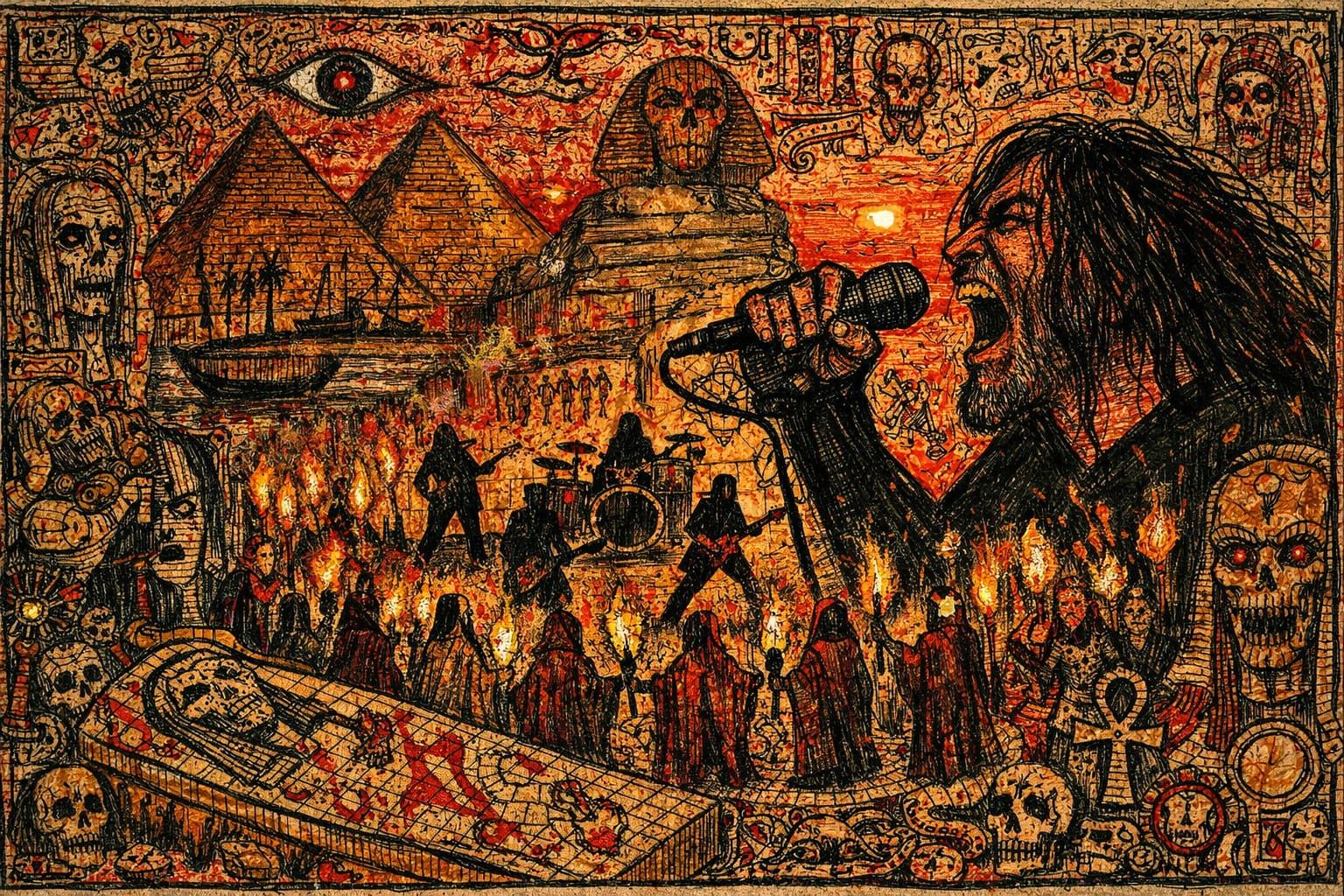 Slayer Performs at Pyramids at Crimson Dusk