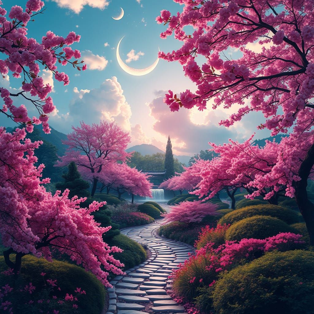 A stunning double exposure artwork inspired by Andreas Lie, capturing the essence of the four seasons ...  by @Kellys AI Kreations