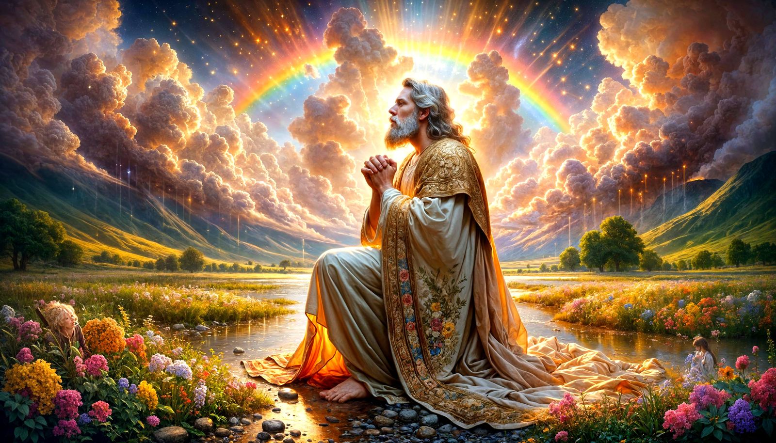 "This is the sign of the covenant I am making between me and you [...] I have set my rainbow in the clouds, ...  by @Coco Lasticot