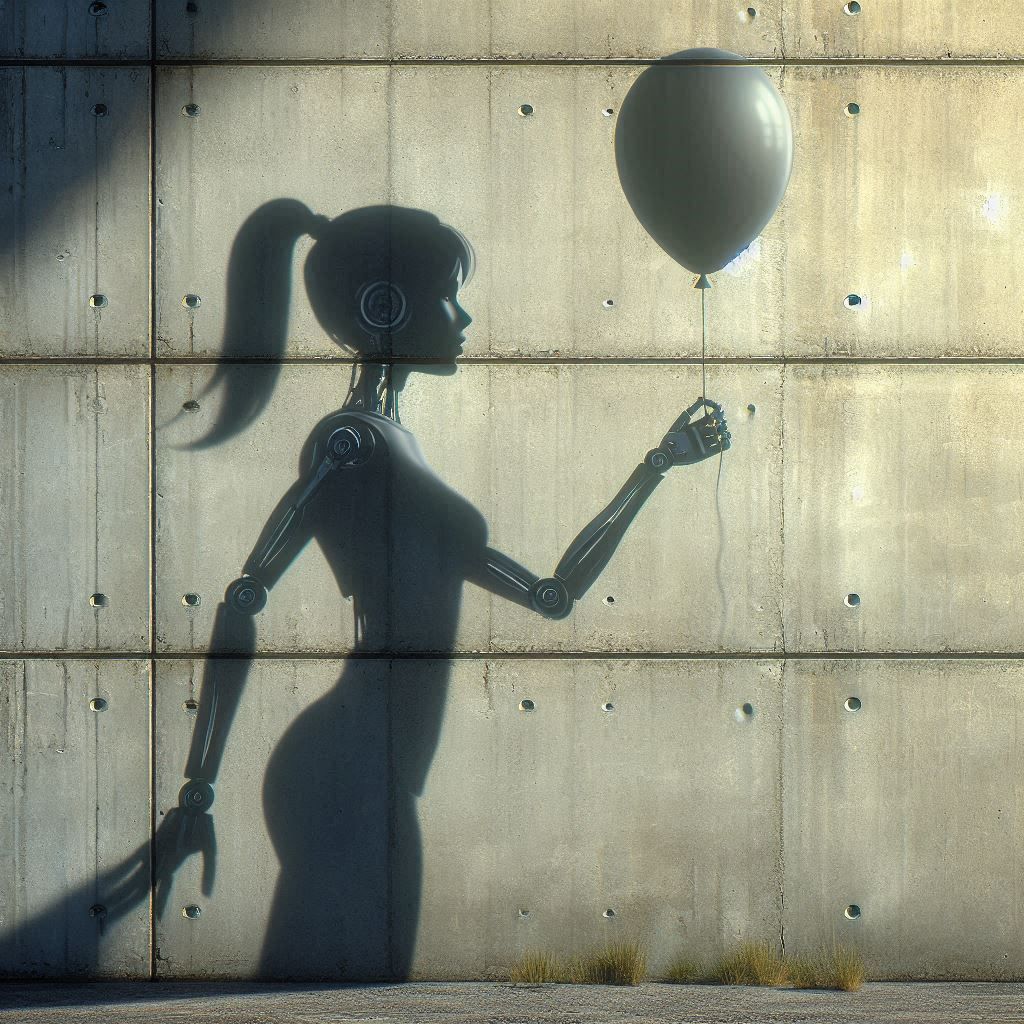 Shadow with balloon