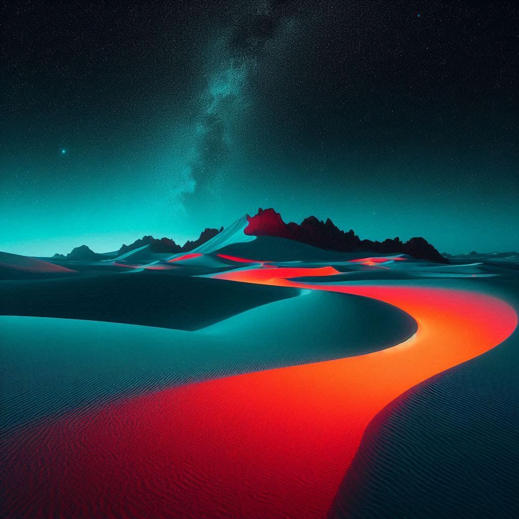 A strange stranger desert