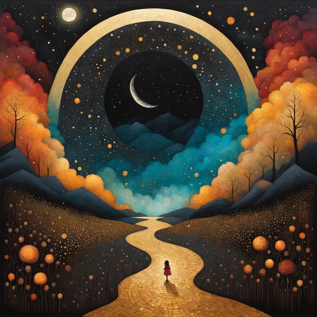 ^^Path of Dreams Through the Golden Veil (6 Likes)  by @Little Rainbow