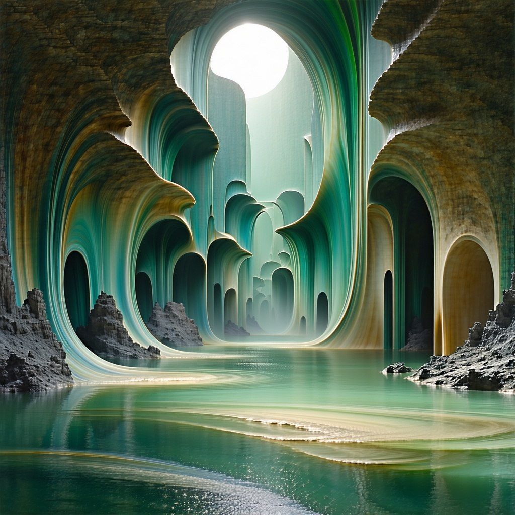 Mirror'd hues in shadows play