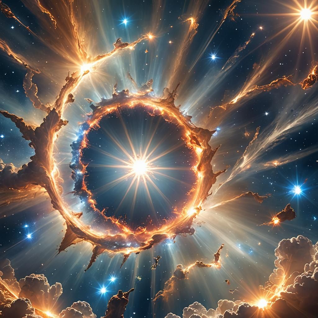 "When a star dies, it explodes in a supernova, sending heavy elements out into the universe like seeds, ready to spawn a new civilization"