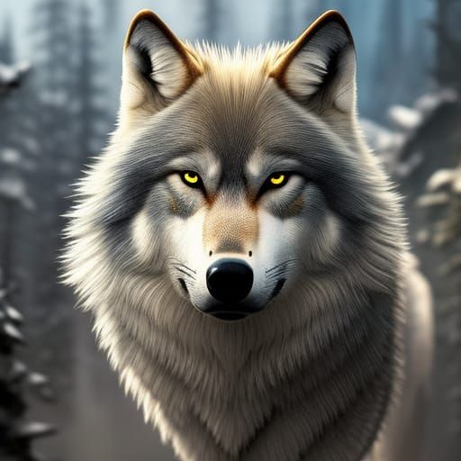 wolf - AI Generated Artwork - NightCafe Creator