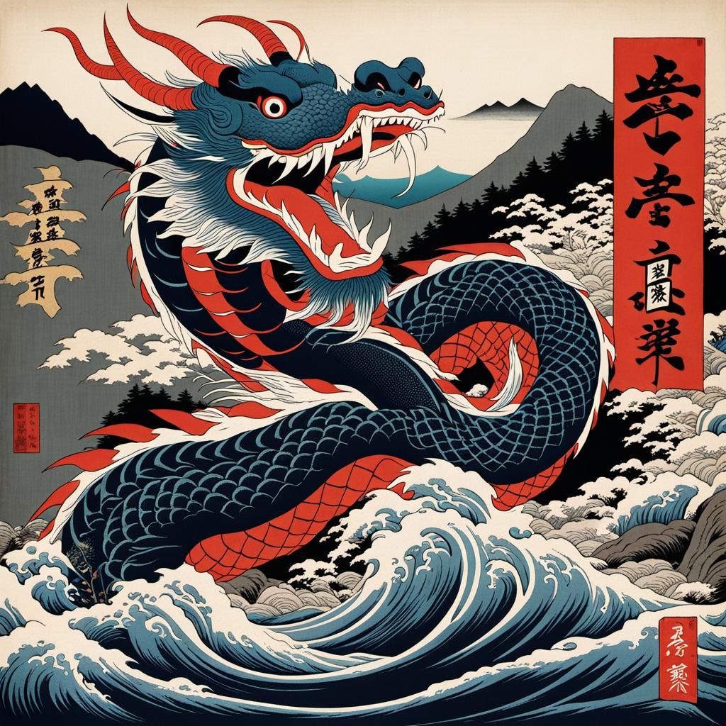 river dragon.  by @toastercide