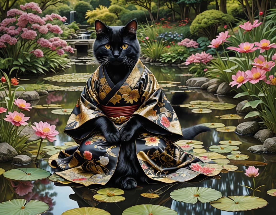 Kuro neko  by @Pussreboots