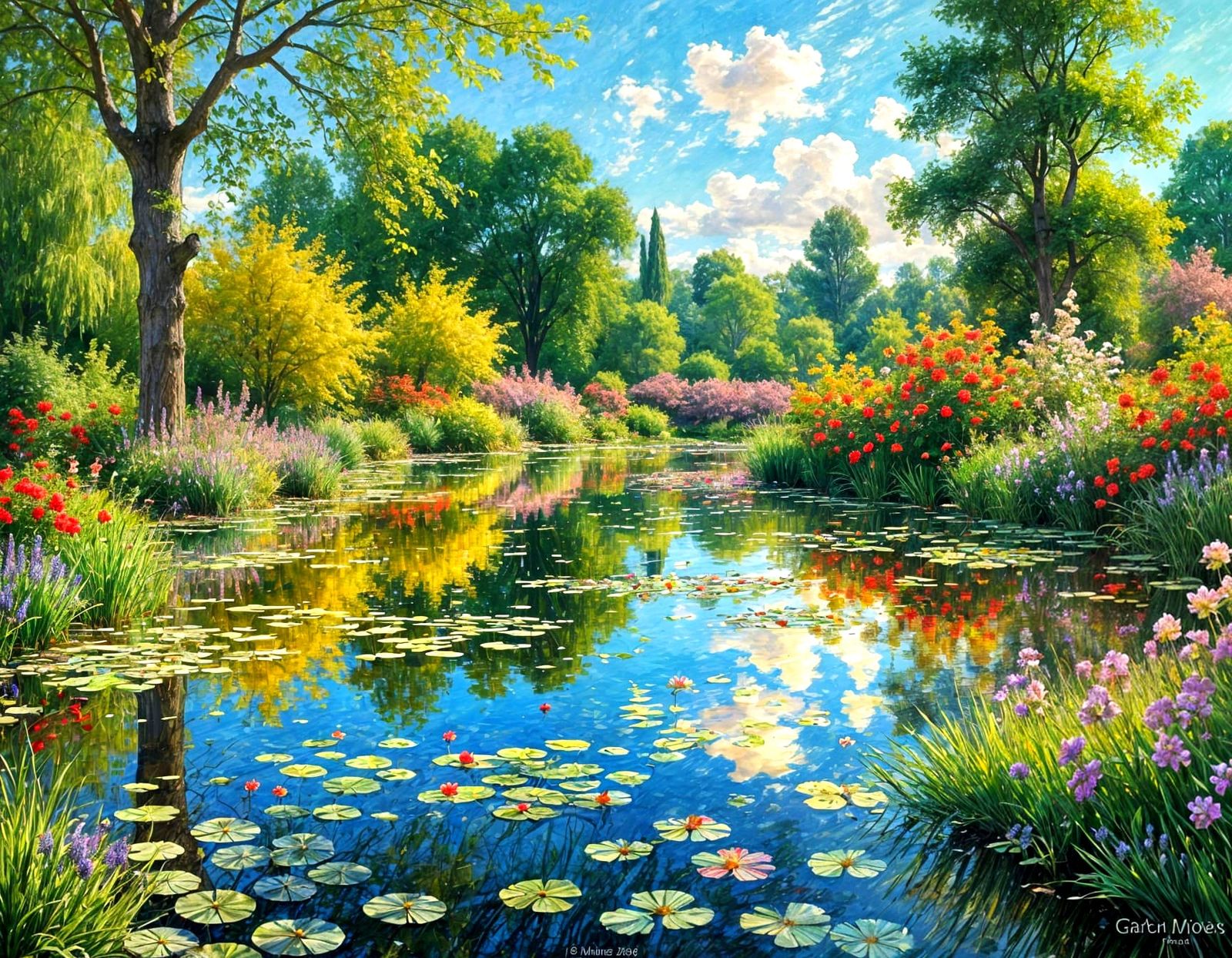 Exuberant Colour Garden  by @Dabbler