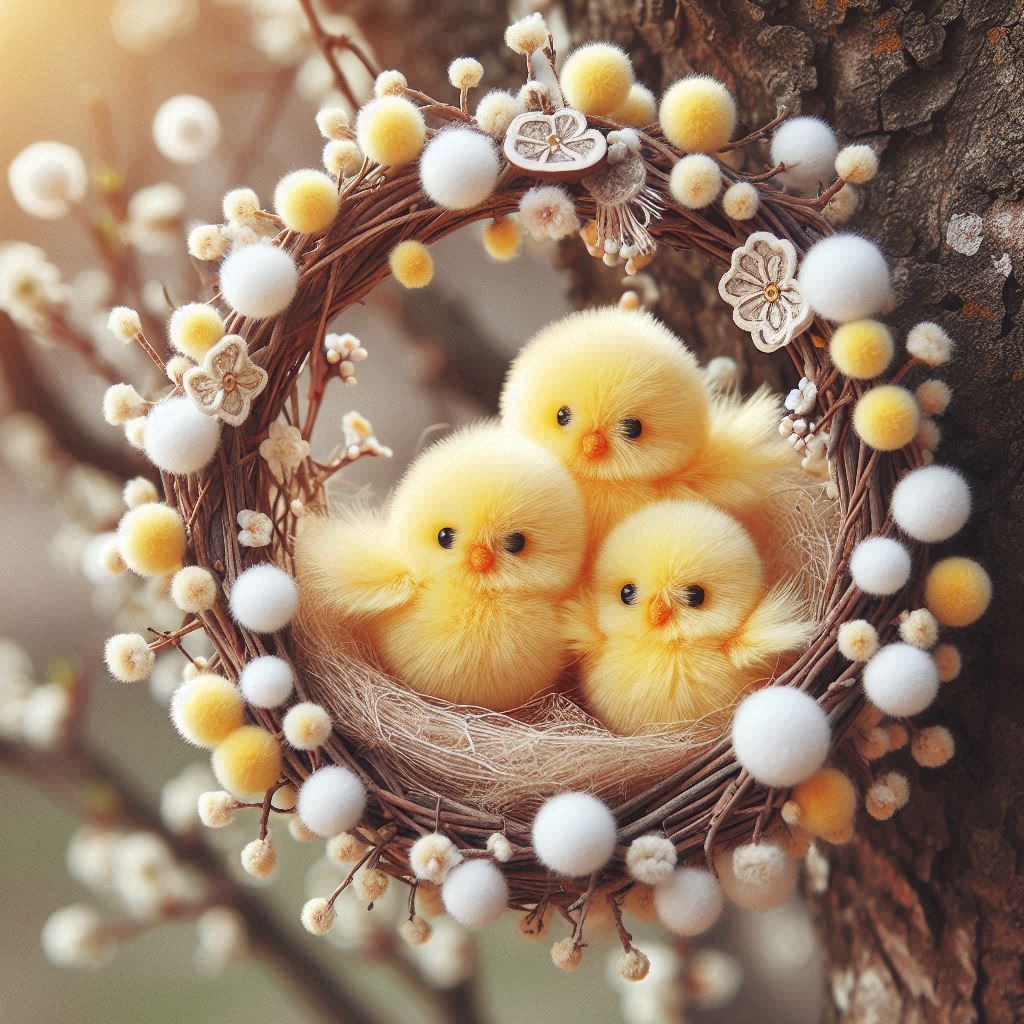 Pom pom chicks