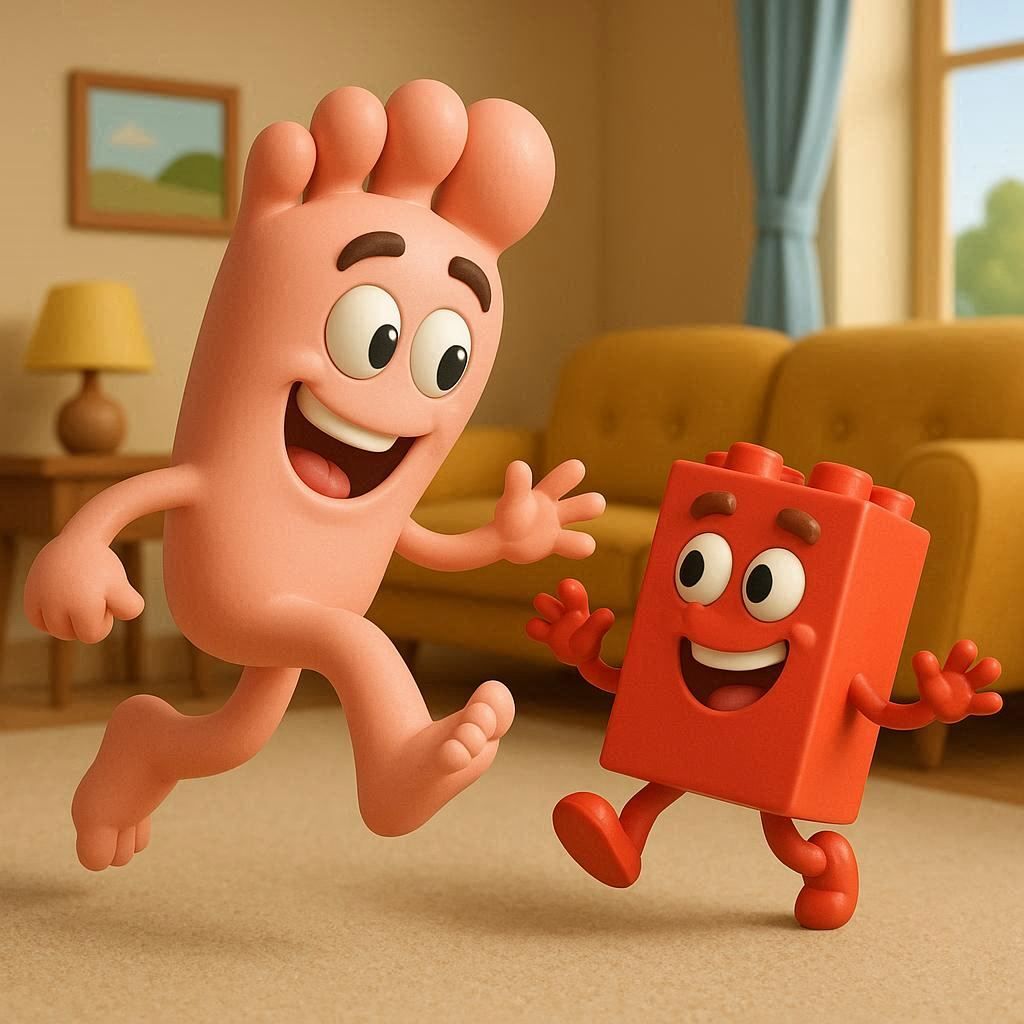 Foot and Lego Frienemies
