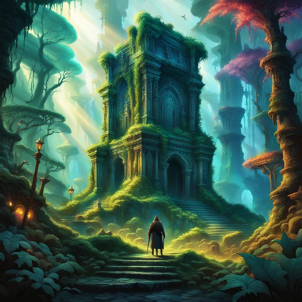 Lush Forest Fantasy Concept Art in Unreal Engine