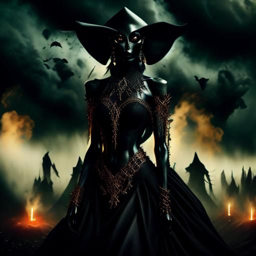 Gothic shadow woman - AI Generated Artwork - NightCafe Creator