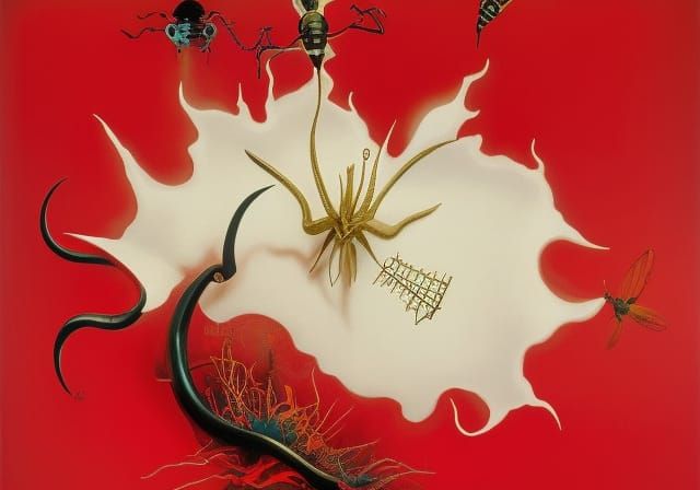 A dali dream insect:: delighted eerie wacky fierce vulgar ca...