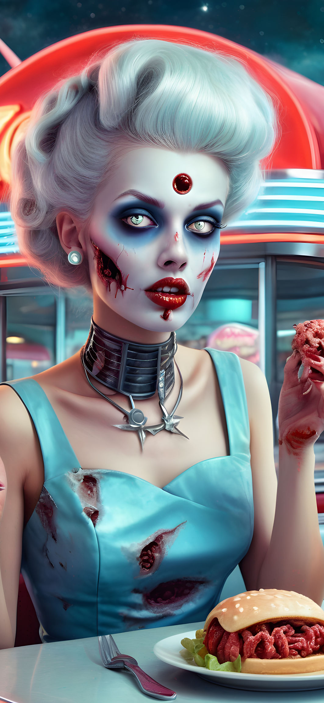 Zombie Queen of the Diner