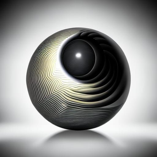 Joyful Reflection: Old Man's Eyes in Glass Sphere