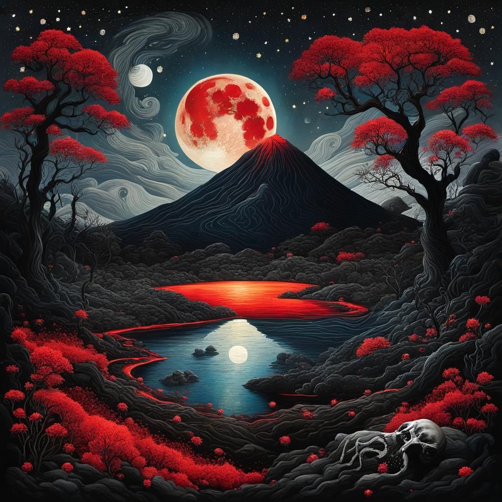 Moon - AI Generated Artwork - NightCafe Creator