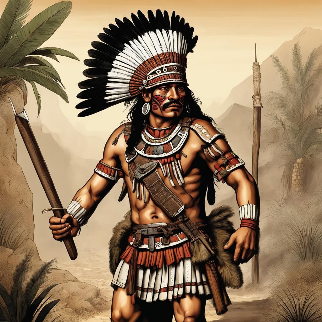 Aztec Explorer (Gunpowder Age) - AI Generated Artwork - NightCafe Creator