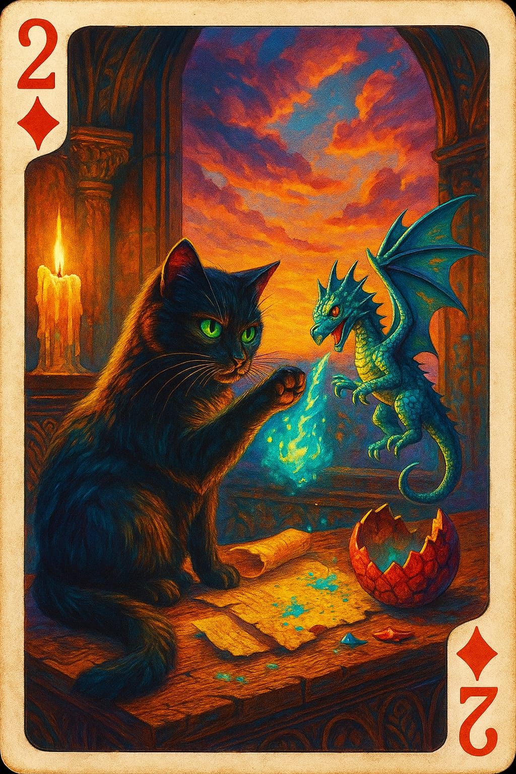 2 of diamonds leave the baby pekitinker alone Albus