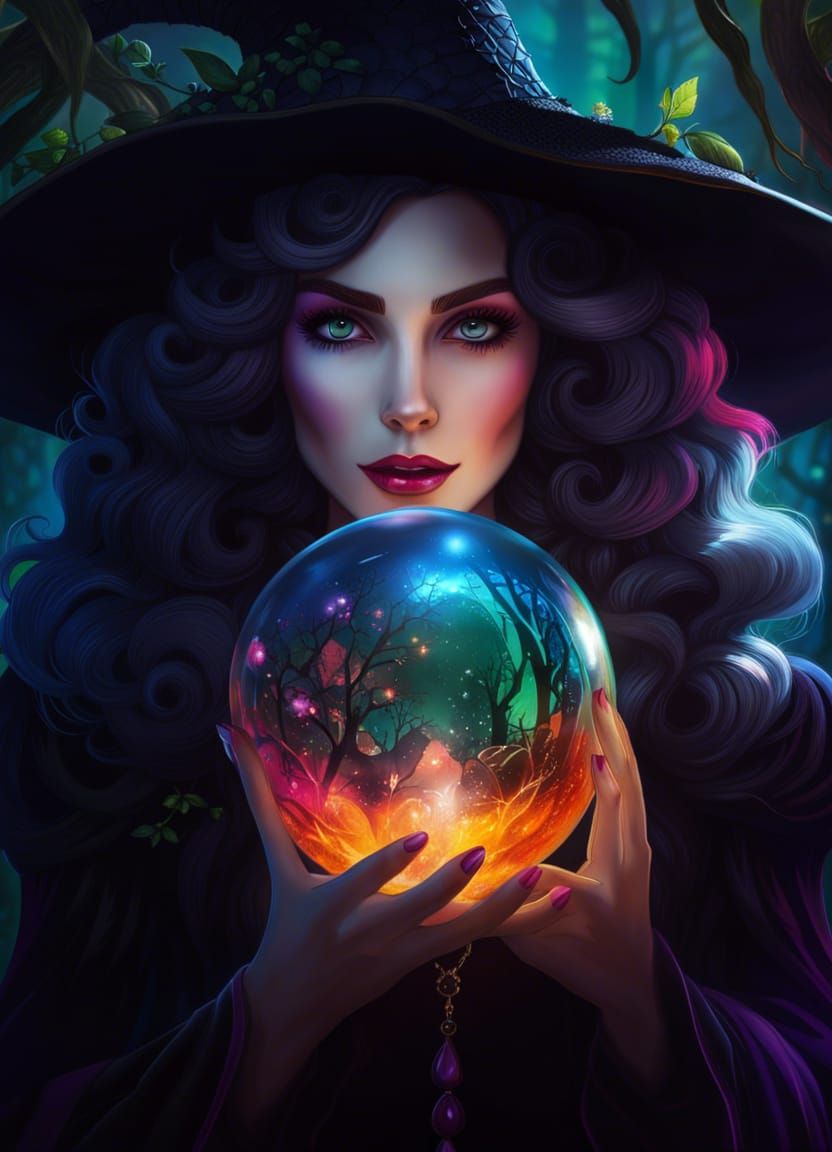 crystal ball - AI Generated Artwork - NightCafe Creator