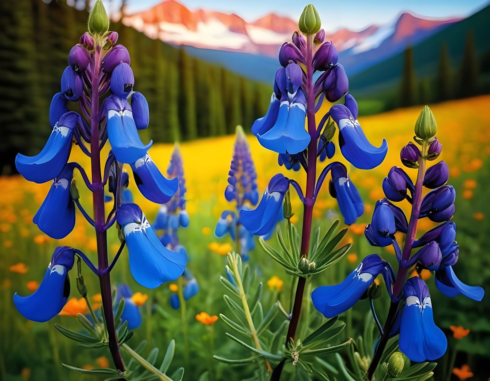 Rainbow Richness of Soulful Nature in Energetic Oil Painting