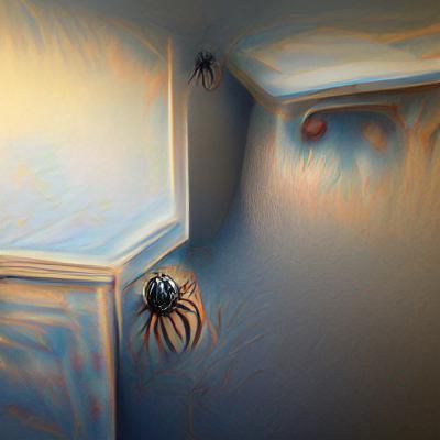 A very creepy spider in the corner of my room 8k resolution ...