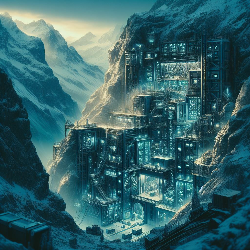 Cyberpunk mountain bunker 83-84