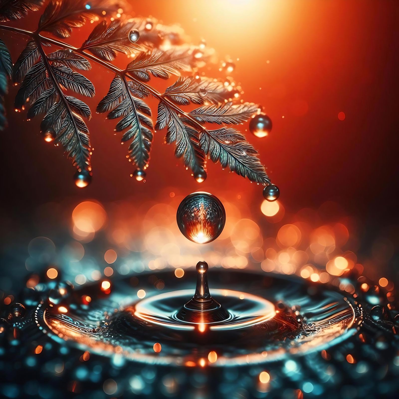 Water droplet.  by @Druid