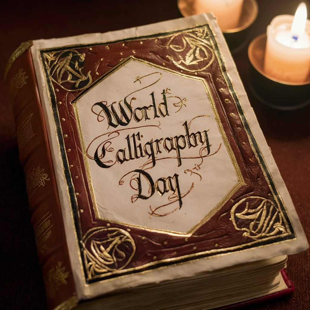 The old "World Calligraphy Day" book