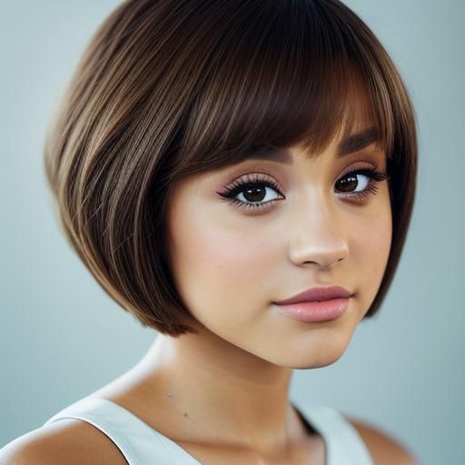 Ariana Grande with a new haircut! - AI Generated Artwork - NightCafe ...