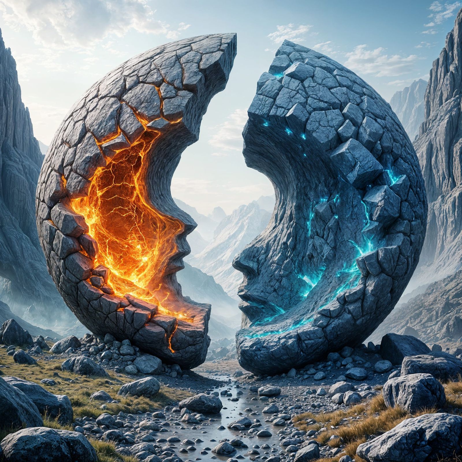 Stone Faces  by @Turasis